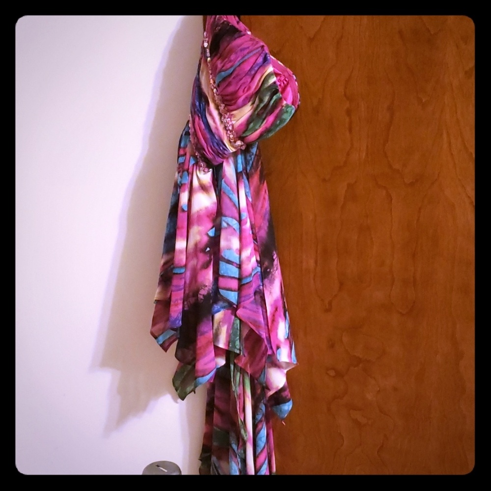 Multi colored prom dress